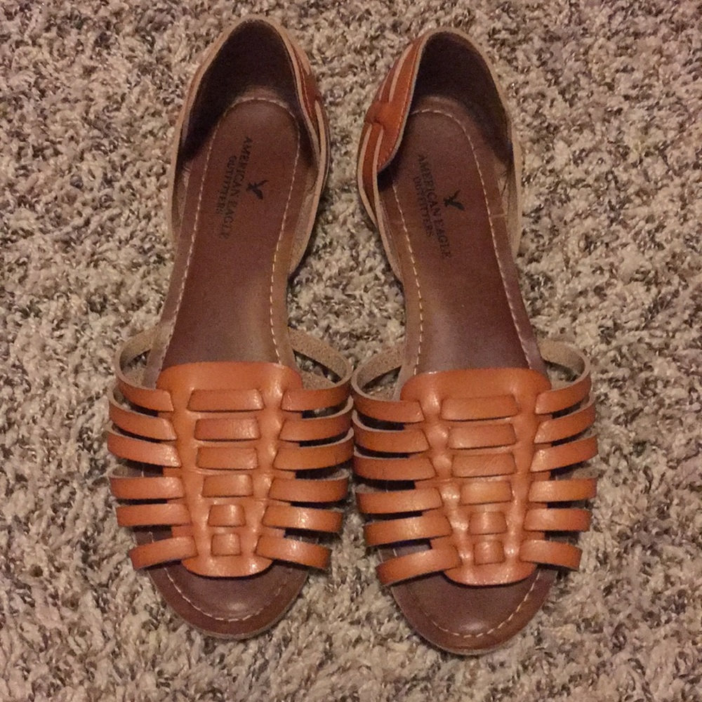 American Eagle Huarache Peep Toe Flat